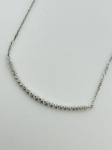 Colar Smile Pontos de Luz em Moissanite