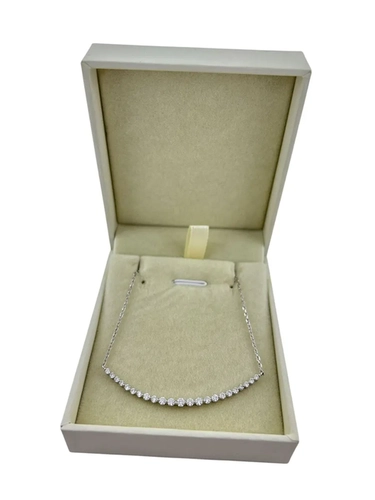 Colar Smile Pontos de Luz em Moissanite