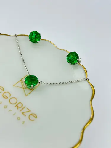 Conjunto Ponto de Luz 8 MM em Lab Grown