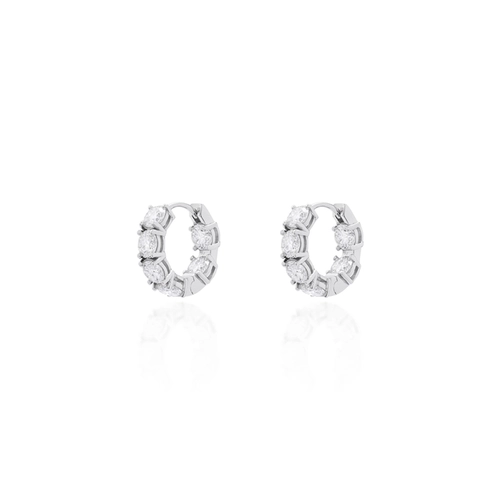 Mini Argola de Moissanite
