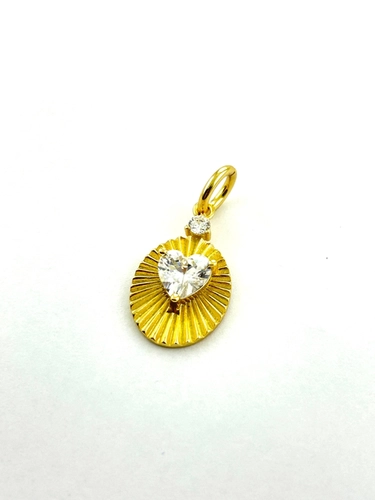 Pingente Medalha Coração