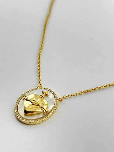 Colar Medalha Sagrado Coração