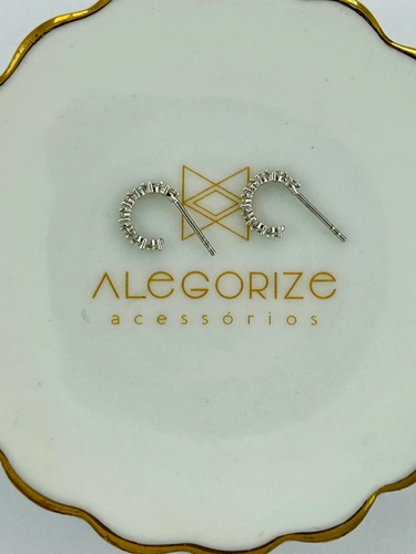Mini Argola de Moissanites