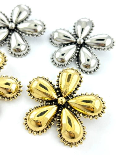 Brinco Maxi Flor Vintage