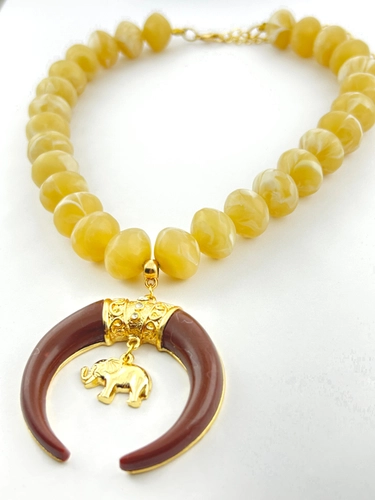 Colar Elefante Dourado