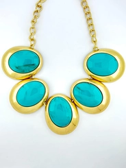Choker Maxi Disco Turquesa