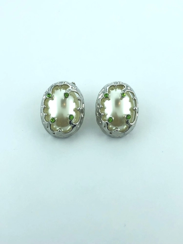 brinco Oval Ondas