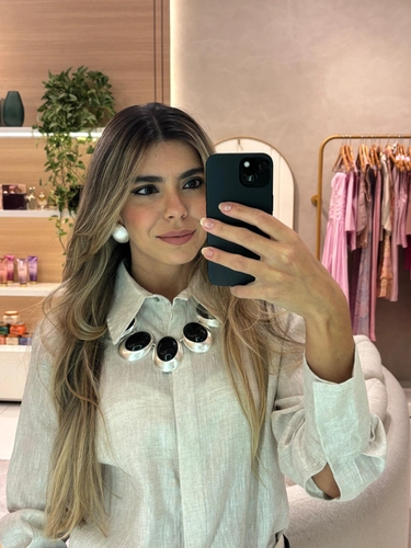 Choker Maxi Disco Preto