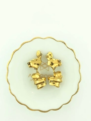 Earcuff Line Organic Claudia Arbex Ouro Vintage