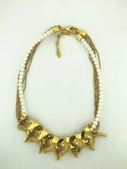 Colar Conceito Line Organic Claudia Arbex Ouro Vintage