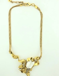 Colar Line Organic Claudia Arbex Ouro Vintage