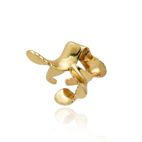 Anel Regulável Line Organic Claudia Arbex Ouro Vintage