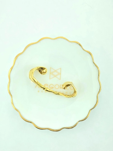 Earcuff Line Organic Claudia Arbex Ouro Vintage