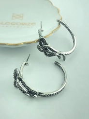 Brinco Argola Afeto Claudia Arbex `Prata Vintage