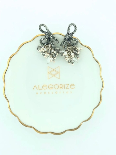 Brinco Afeto Claudia Arbex Prata Vintage