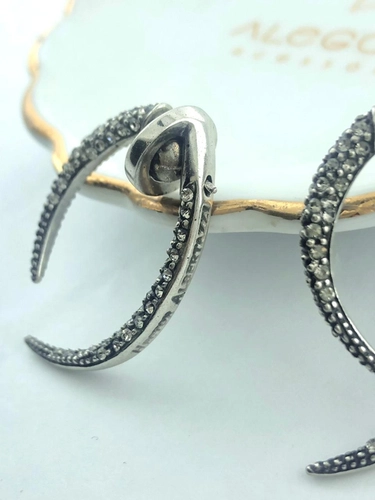 Brinco Safari Strass Slim Classics Prata Boho