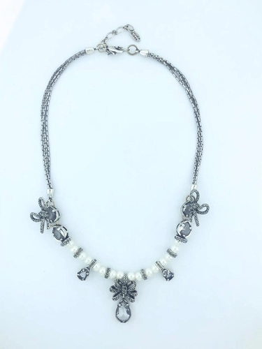 Colar Afeto Claudia Arbex Prata Vintage