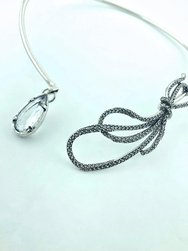 Chocker Afeto Claudia Arbex Prata Vintage