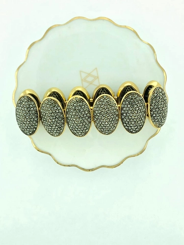 Pulseira Flexível Vela Ouro Vintage