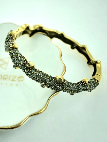 Bracelete Girassol Caule Cravejado