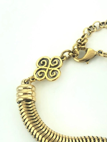 Colar Girassol Malha Caule 10 mm