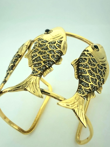 Pulseira 3 Peixes Escama Shine