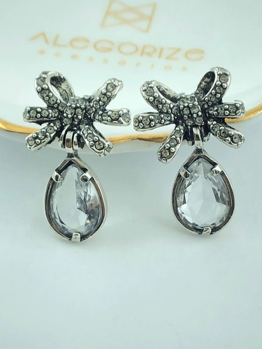 Brinco Afeto Claudia Arbex Prata Vintage