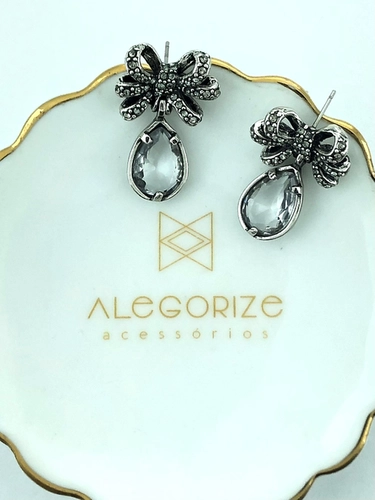 Brinco Afeto Claudia Arbex Prata Vintage