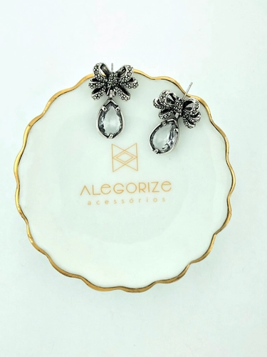 Brinco Afeto Claudia Arbex Prata Vintage