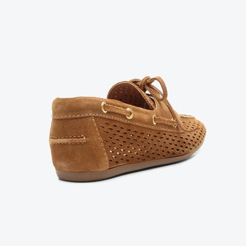 Mocassim Harper Caramelo Camurca