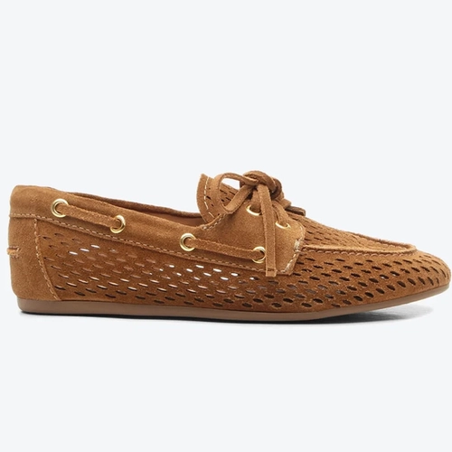Mocassim Harper Caramelo Camurca