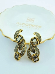 Brinco Rock Lovers Claudia Arbex Ouro Vintage