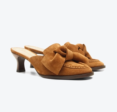 Mule Amy Caramelo Camurça