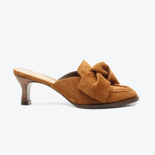 Mule Amy Caramelo Camurça