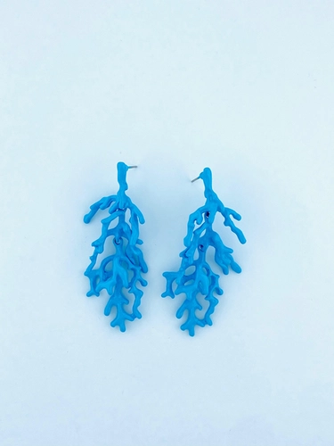 Brinco Coral Azul