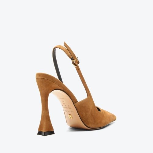 Slingback Tamara Caramelo Camurça