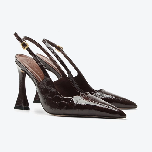 Slingback Tamara Marrom