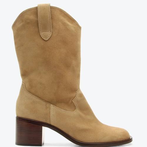Bota Barbados Bege Camurça