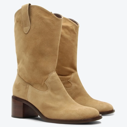Bota Barbados Bege Camurça