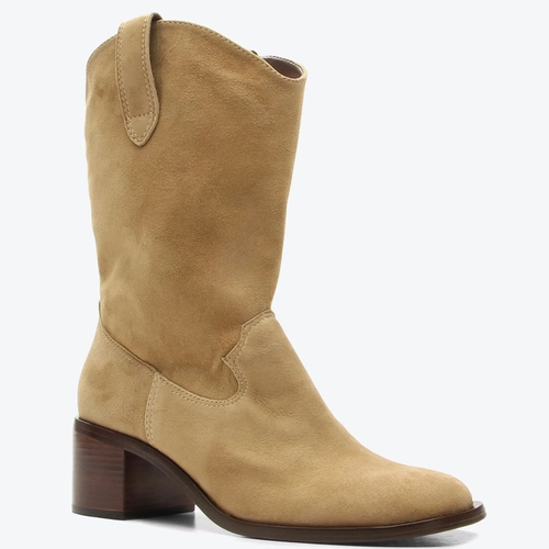 Bota Barbados Bege Camurça