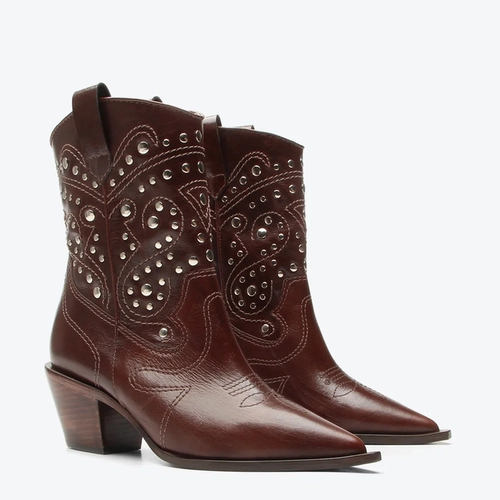 Bota Leslie Marrom