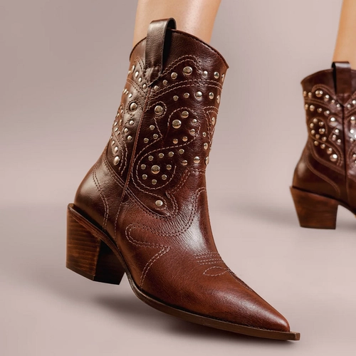 Bota Leslie Marrom
