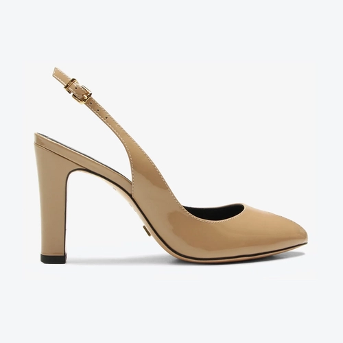 Slingback Peep Toe Marie Bege