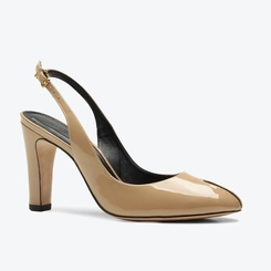 Slingback Peep Toe Marie Bege