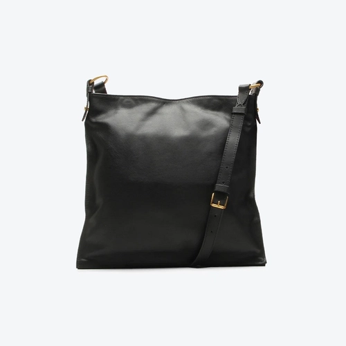 Bolsa Tiracolo Carolina Média Preto Franjas