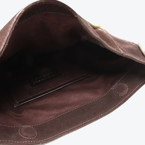 Bolsa Tiracolo Carolina Média Marrom Franjas