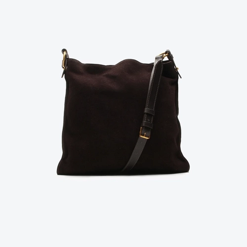 Bolsa Tiracolo Carolina Média Marrom Franjas