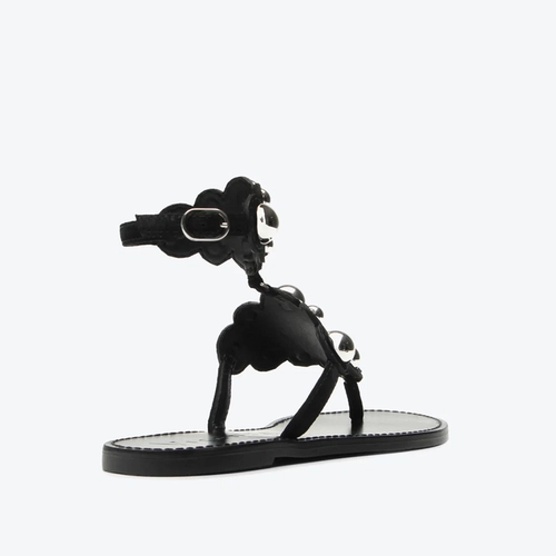 Flat Gaely Preto Camurça