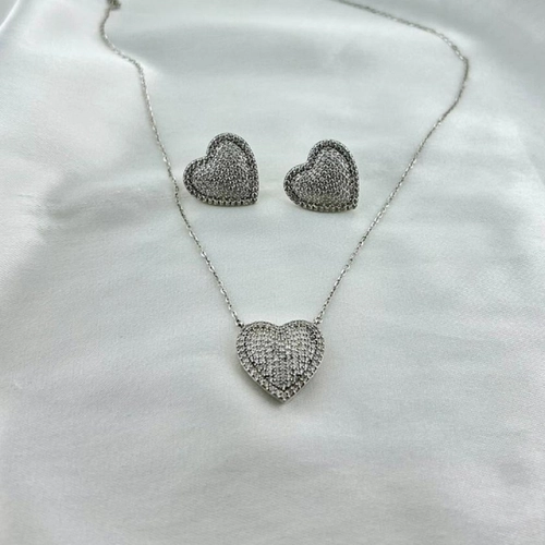 Conjunto Coração Microcravejado